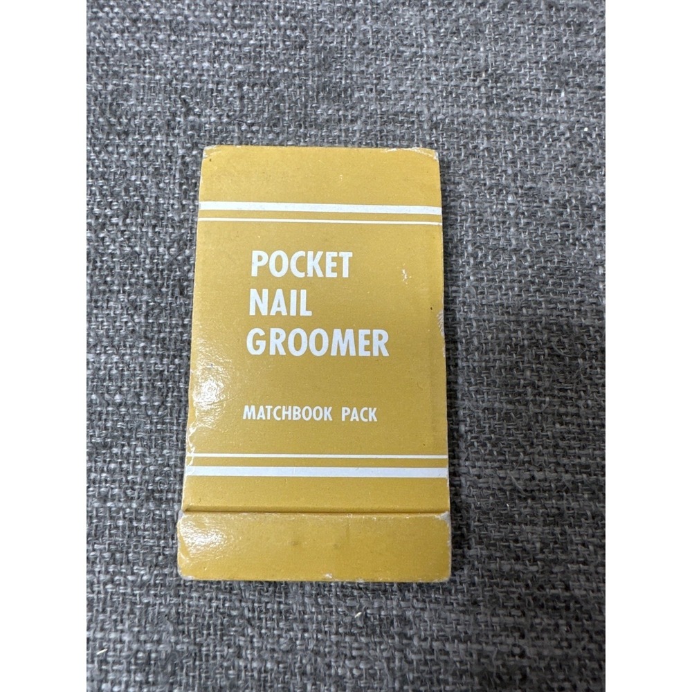 Vintage Pocket Purse Nail Emery Groomer Matchbook Pack Collectible